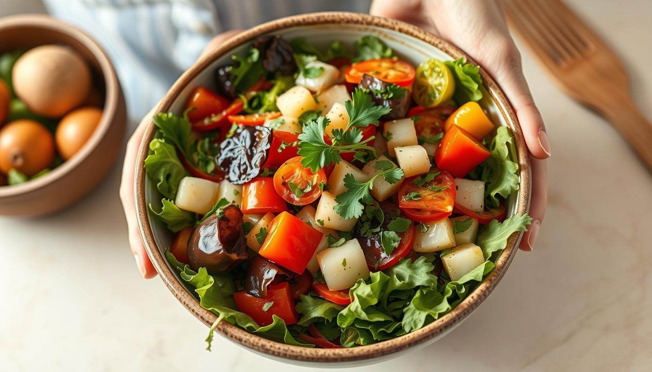 Home cook preparing ingredients in the kitchen
